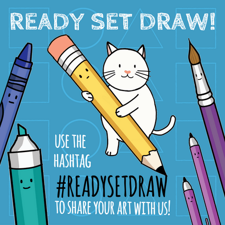 Use the hashtag #ReadySetDraw