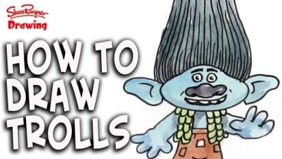 How to Draw Trolls – Easy for Kids