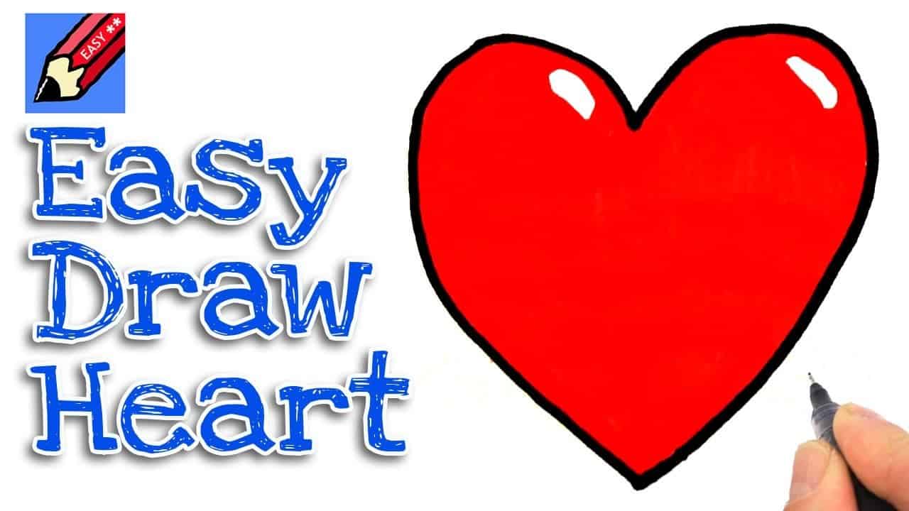 How to draw love heart || Heart drawing || Pencil drawing easy - YouTube